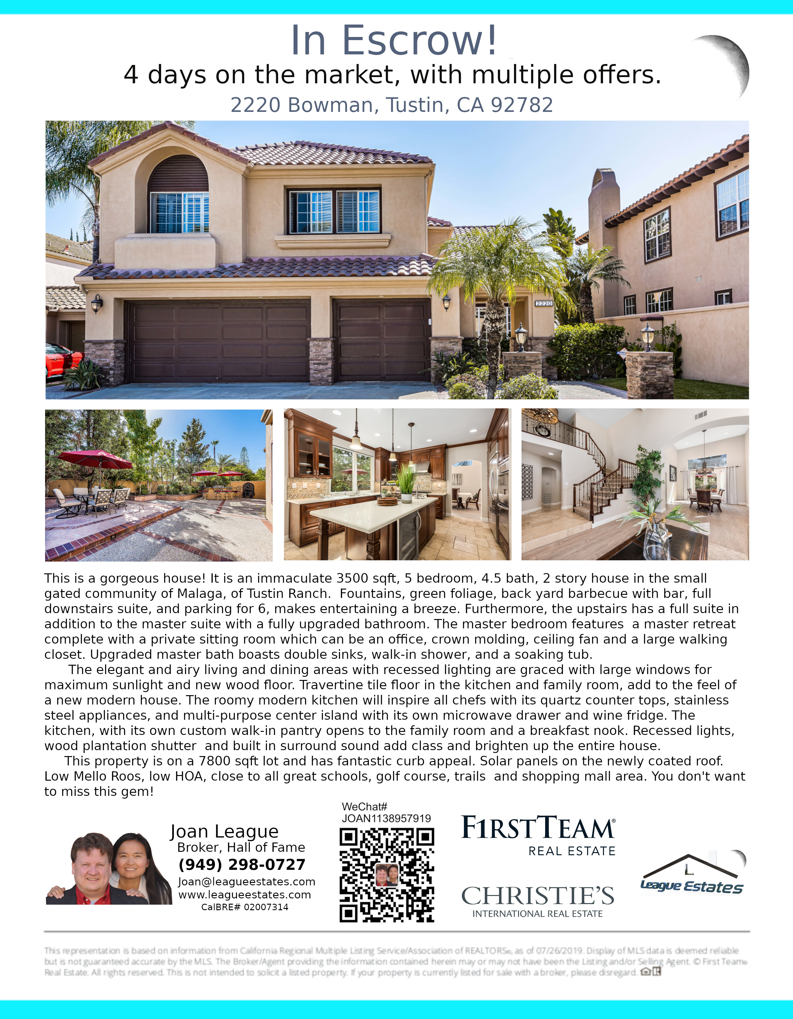 2220 BOWMAN Escrow