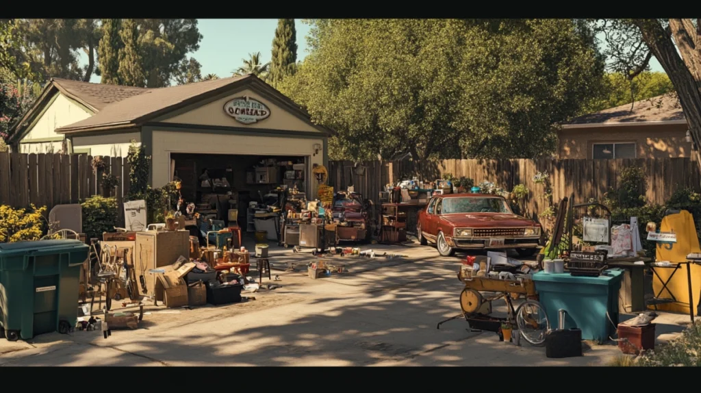Events 29 nadventr hyperrealistic show a busy garage sale in a suburban c 511490c9 5984 40fc a656 d36d84ec5e64