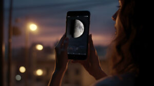 moon in hand