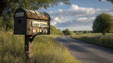 Contact 1 social nadventr hyperrealistic cinematic mailbox full of post cards 1